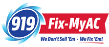 919 Fix My AC – Heating and Air Conditioning Repair Raleigh Cary Wake Forest Logo