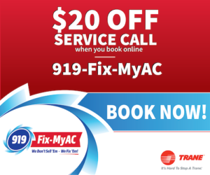 Save $20 off an HVAC service call when you book online